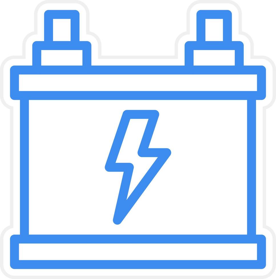 batterij pictogramstijl vector
