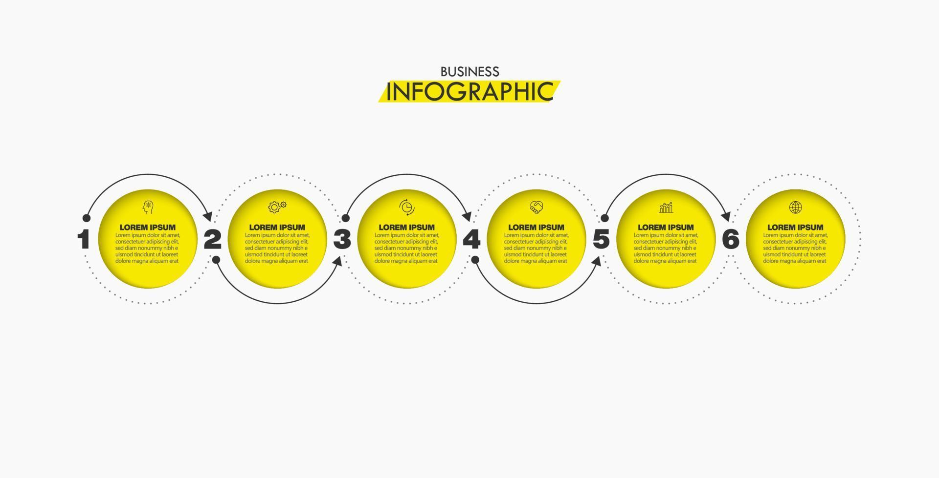 presentatie zakelijke infographic sjabloon vector