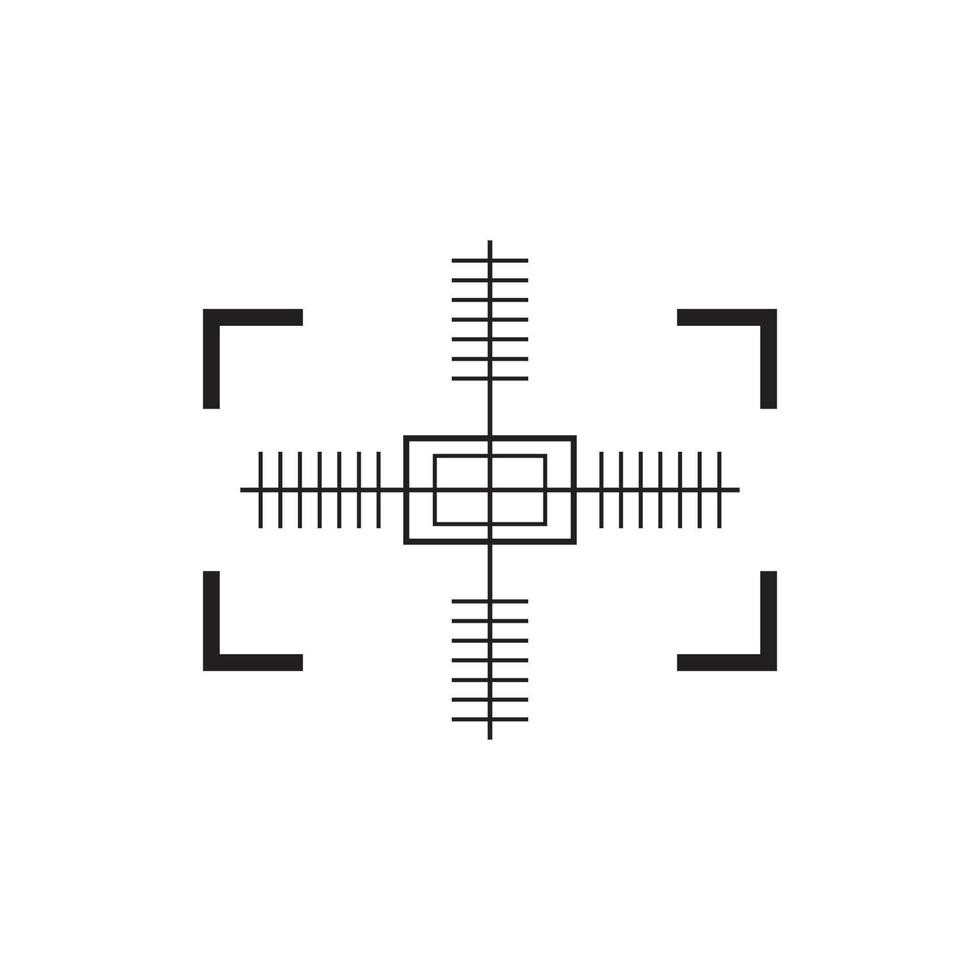 scherpschutter zicht symbool crosshair doelwit logo vector