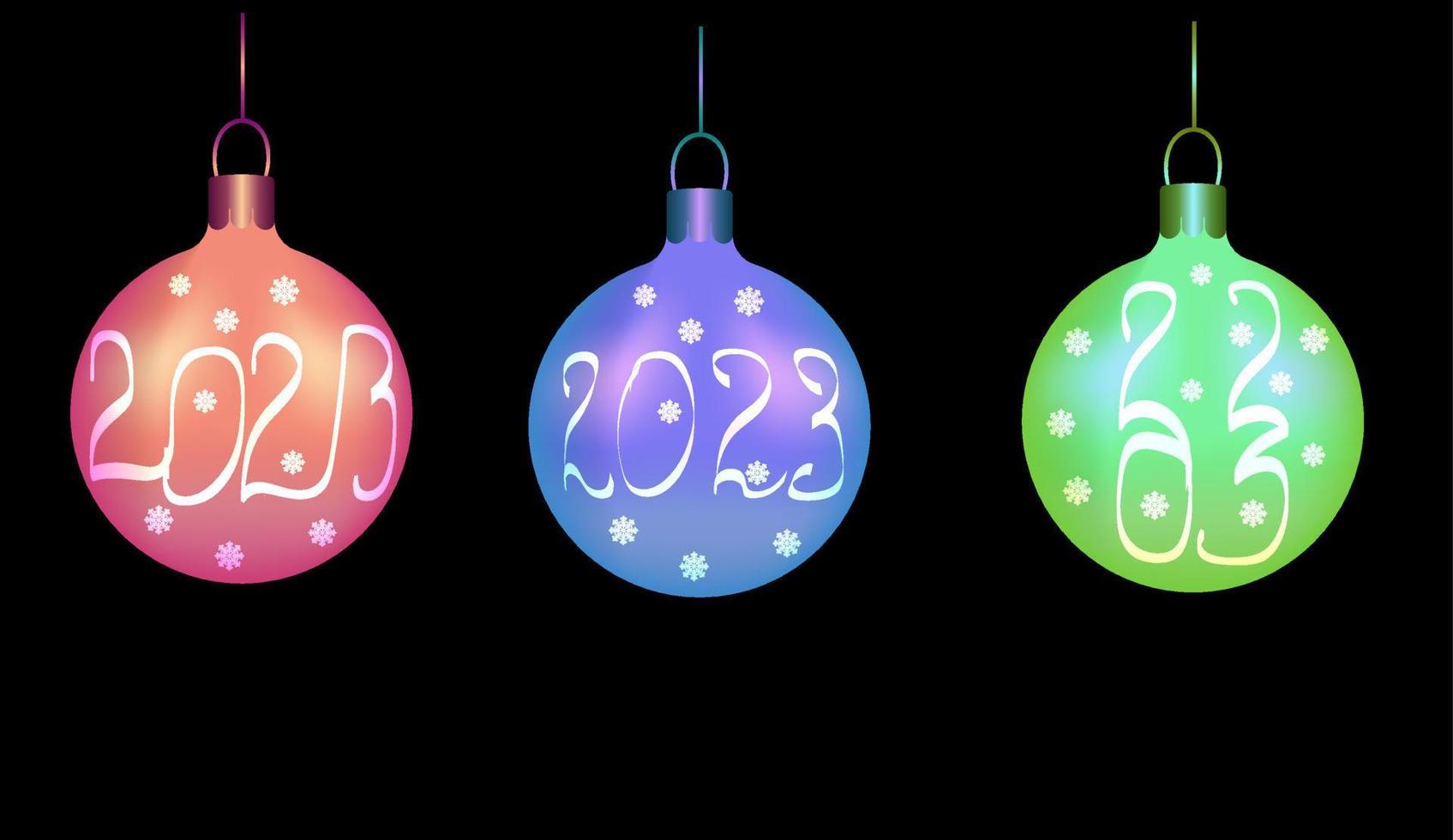 glanzend Kerstmis ballen met een patroon vector