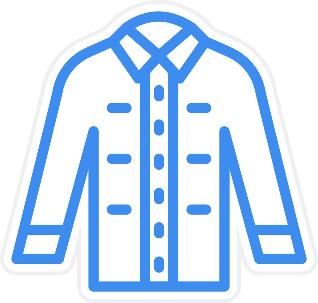 jurk overhemd pictogramstijl vector