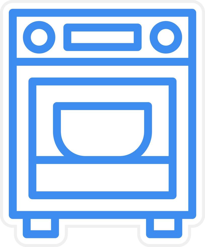 oven pictogramstijl vector