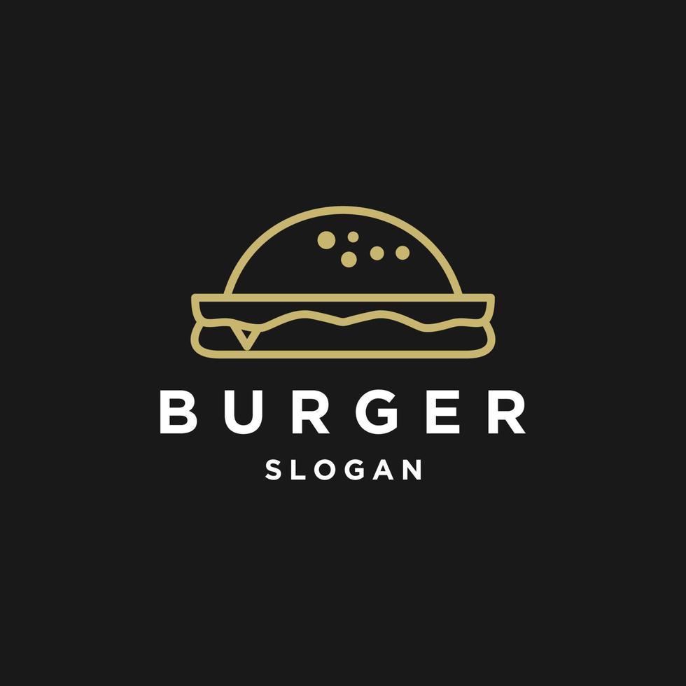 hamburger logo icoon ontwerp sjabloon vector illustratie