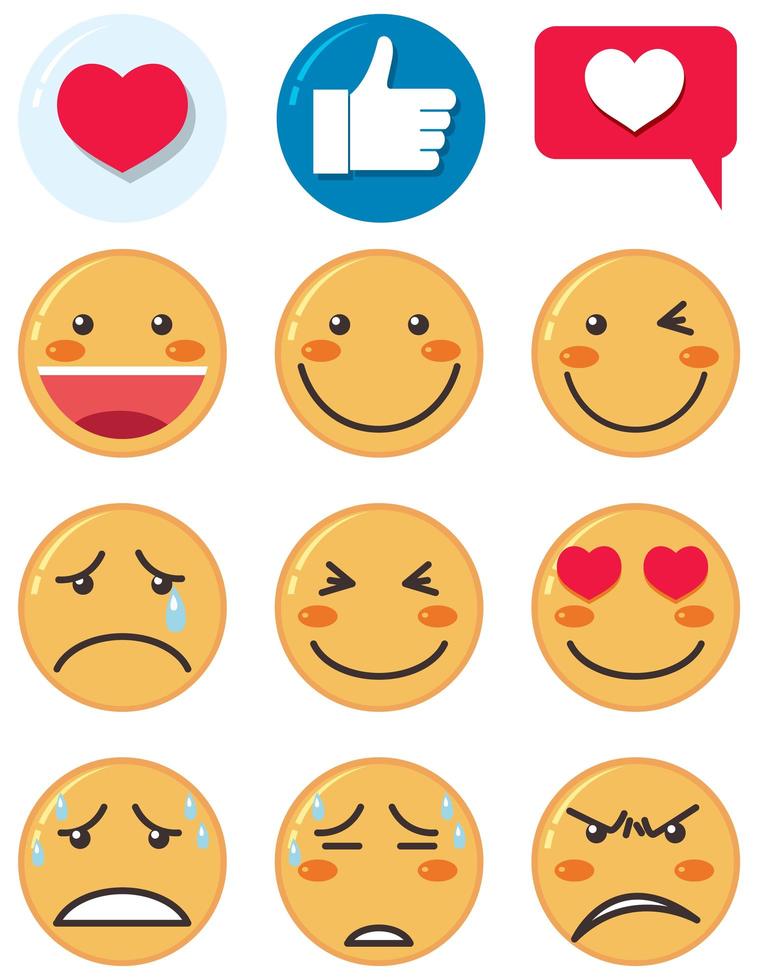 emoji pictogramserie vector