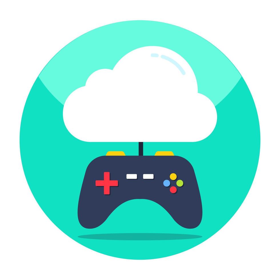 modern ontwerp icoon van wolk gaming vector