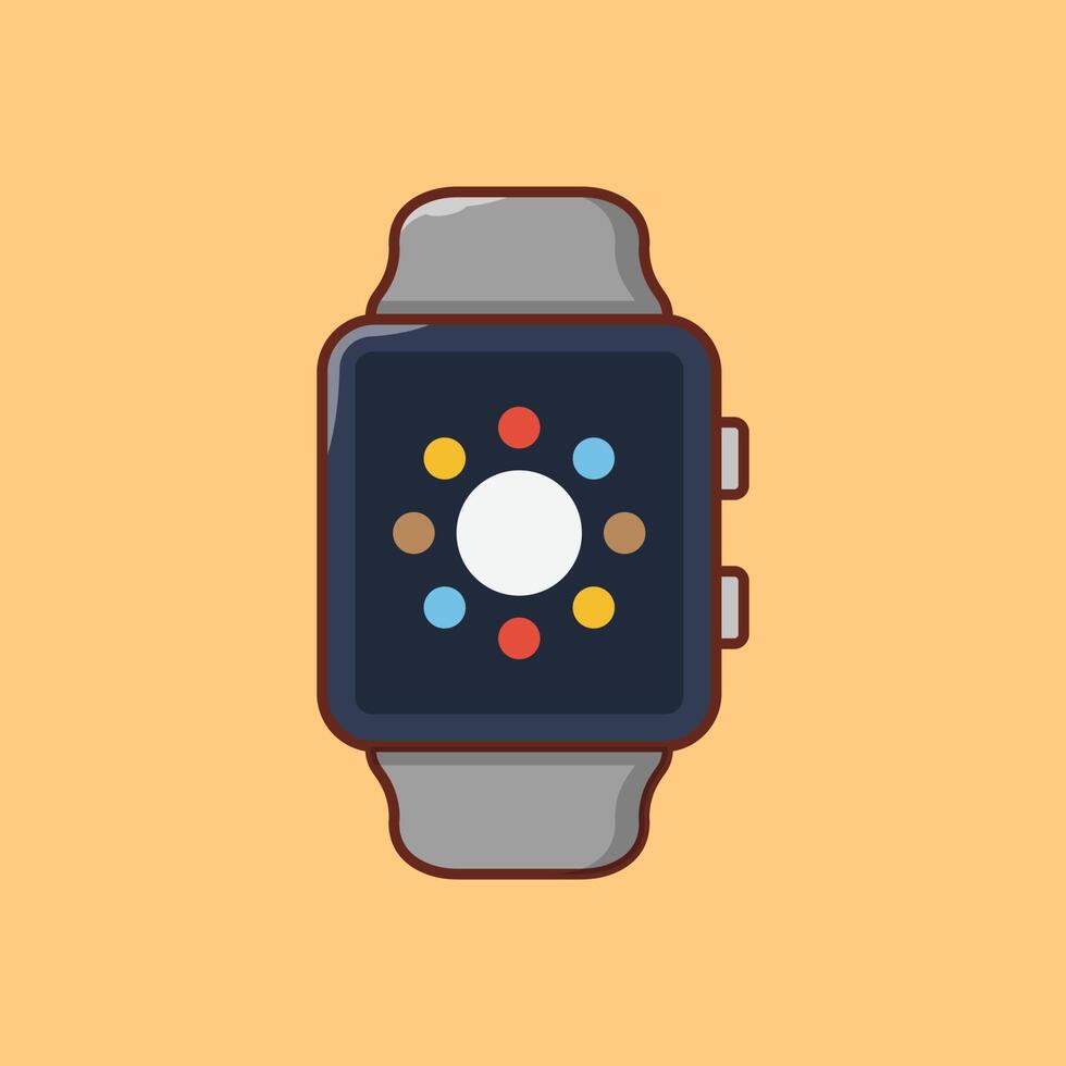 smartwatch vectorillustratie op een background.premium kwaliteit symbolen.vector iconen voor concept en grafisch ontwerp. vector