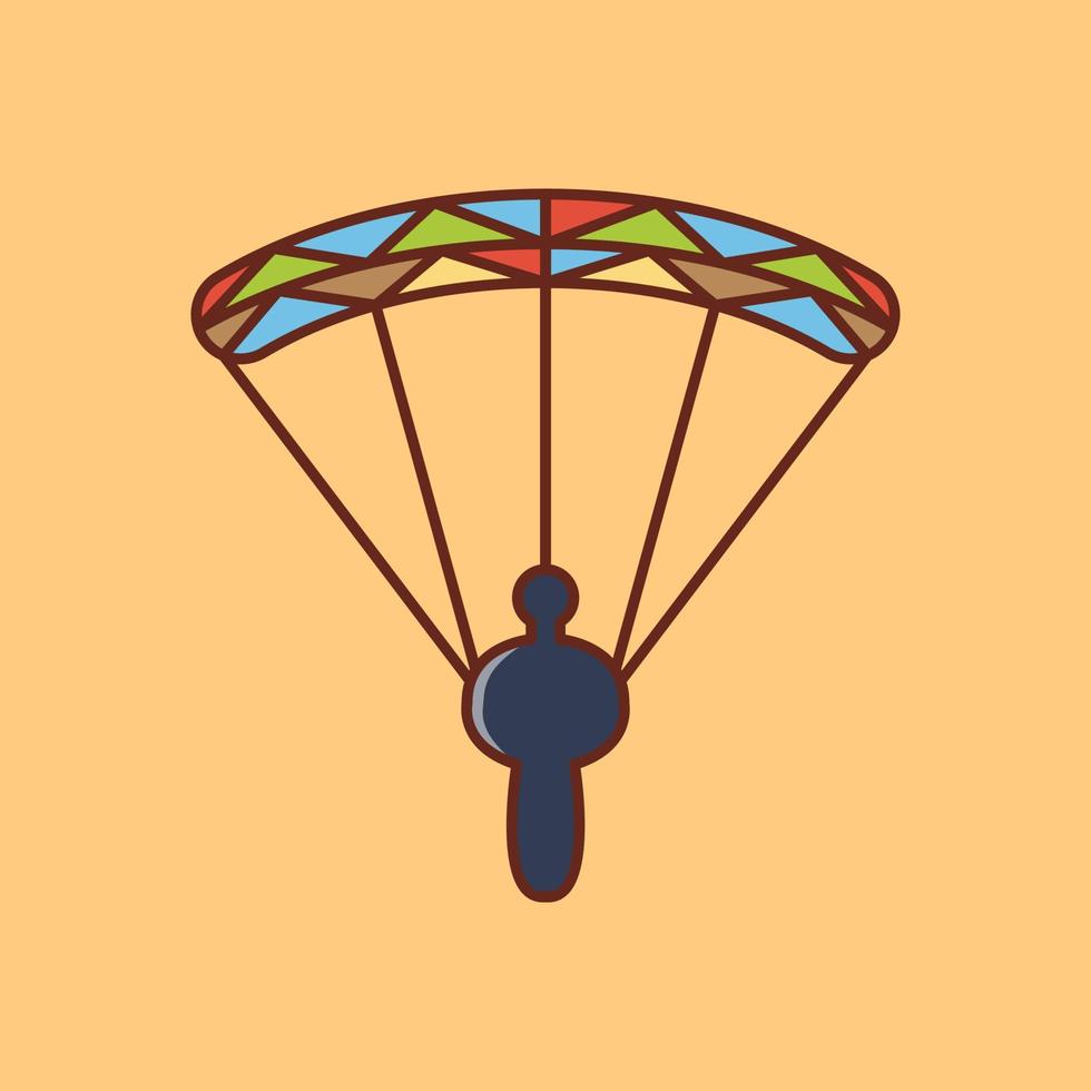 parachute vectorillustratie op een background.premium kwaliteit symbolen.vector iconen voor concept en grafisch ontwerp. vector