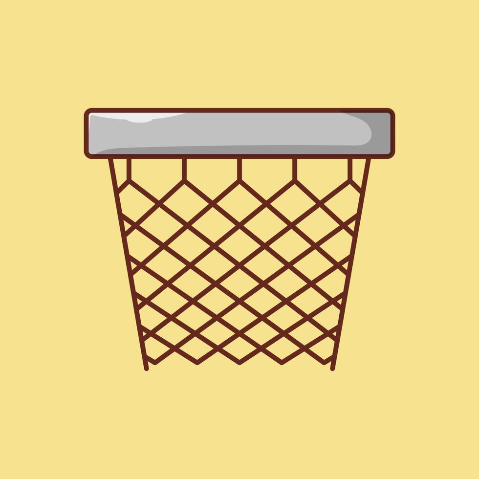 basketbal vectorillustratie op een background.premium kwaliteit symbolen.vector pictogrammen voor concept en grafisch ontwerp. vector