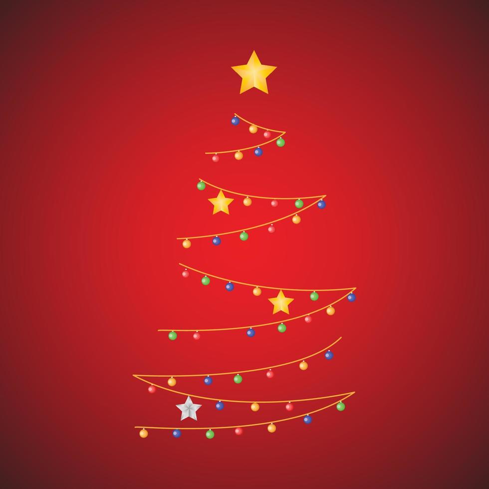 vector illustratie van Kerstmis en nieuw jaar achtergrond