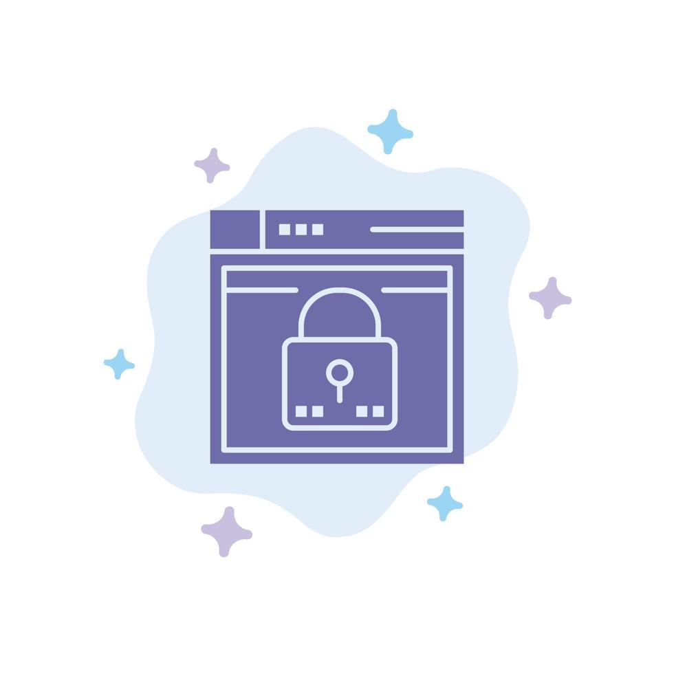 Log in beveiligen web lay-out wachtwoord slot blauw icoon Aan abstract wolk achtergrond vector