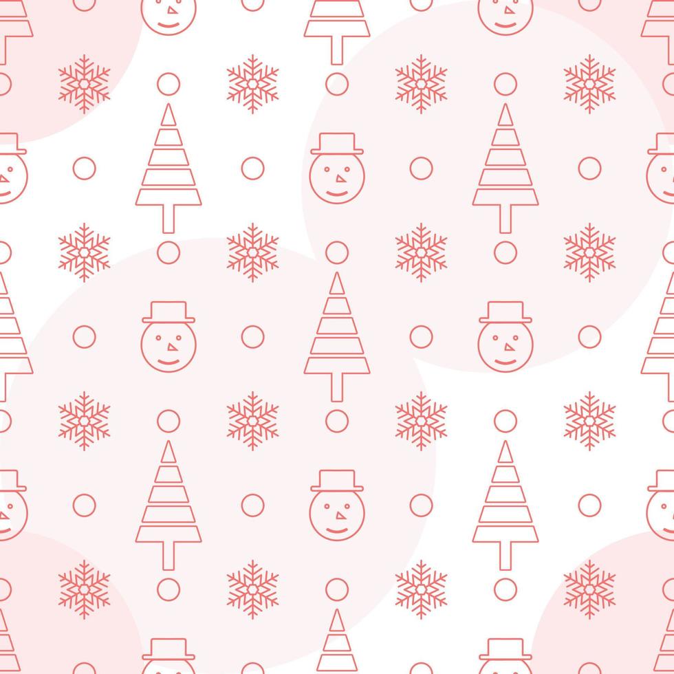 hand- getrokken realistisch elegant vrolijk Kerstmis of Kerstmis naadloos ontwerp patroon. feestelijk winter structuur vector