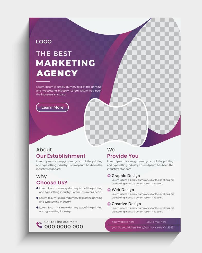 zakelijke bedrijf folder poster brochure brochure Hoes ontwerp vector