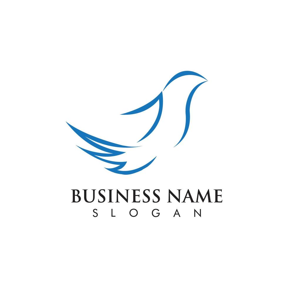 vogel duif logo sjabloon vector