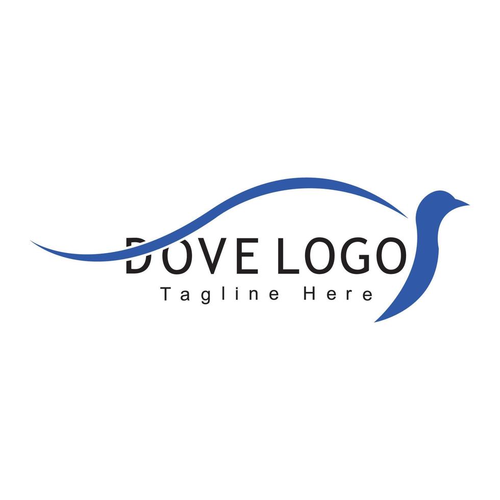 vogel duif logo sjabloon vector