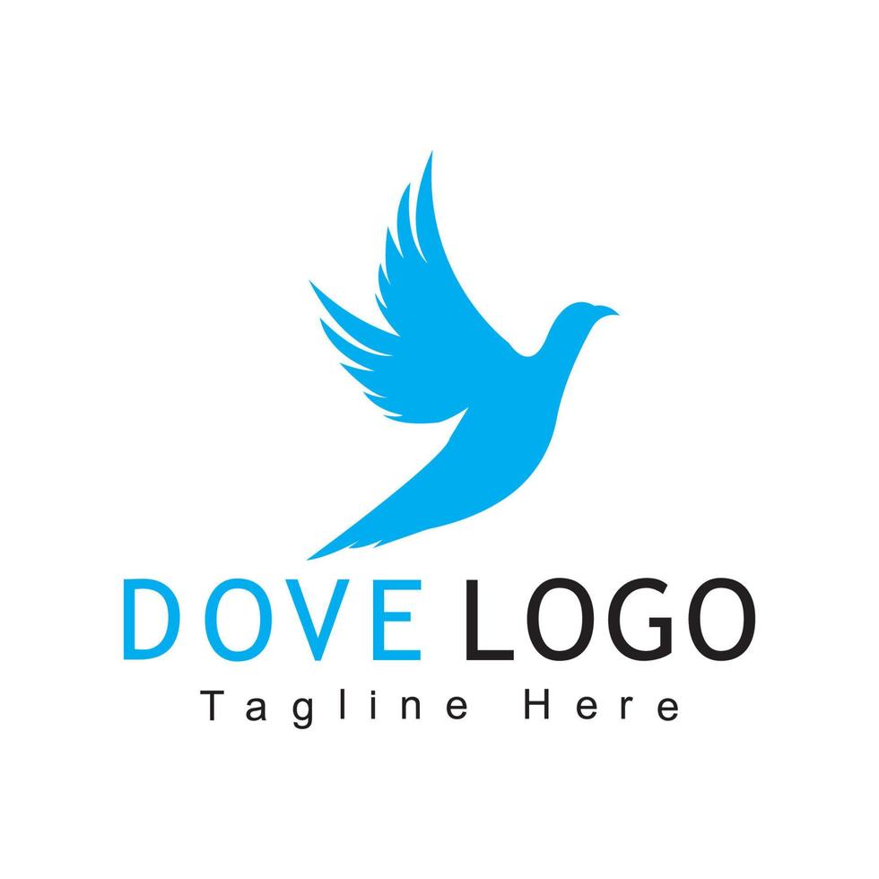 vogel duif logo sjabloon vector