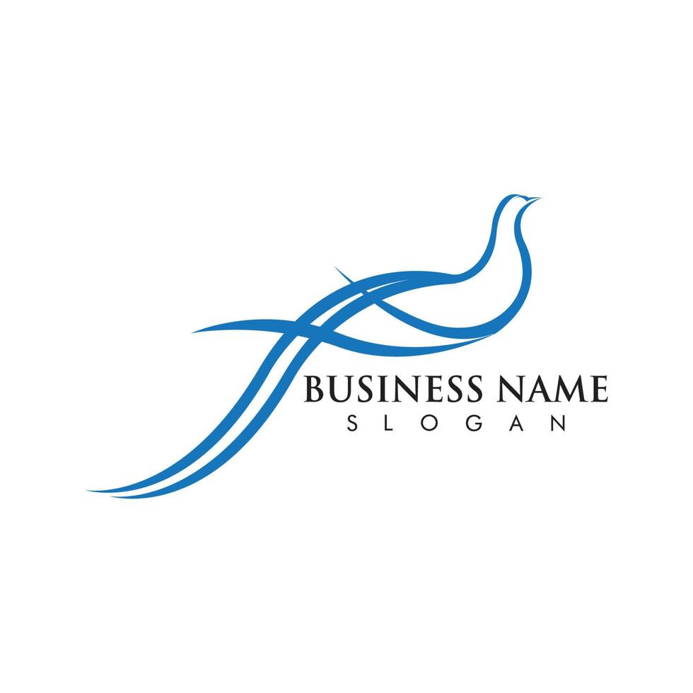 vogel duif logo sjabloon vector