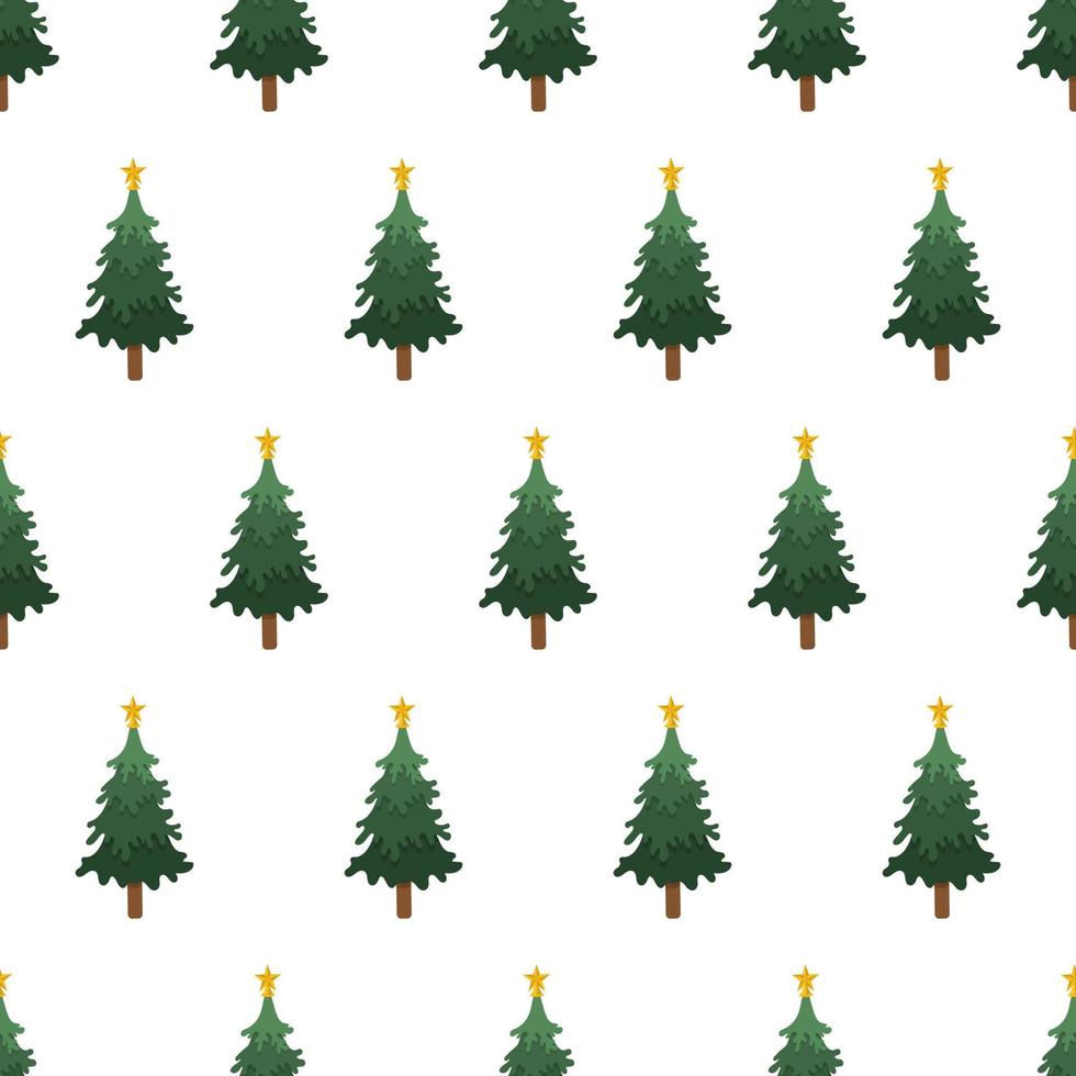 naadloos patroon met Kerstmis boom. vector illustratie