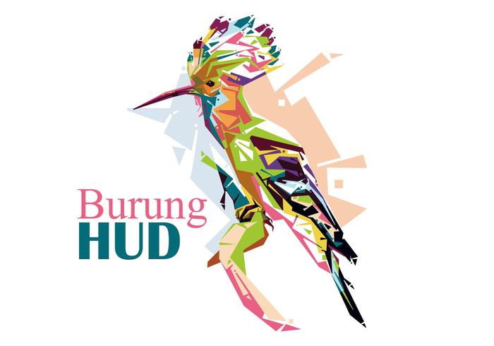 Burung HUD - Popart Portret vector