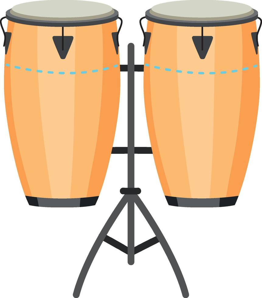 musical instrument met conga drums vector