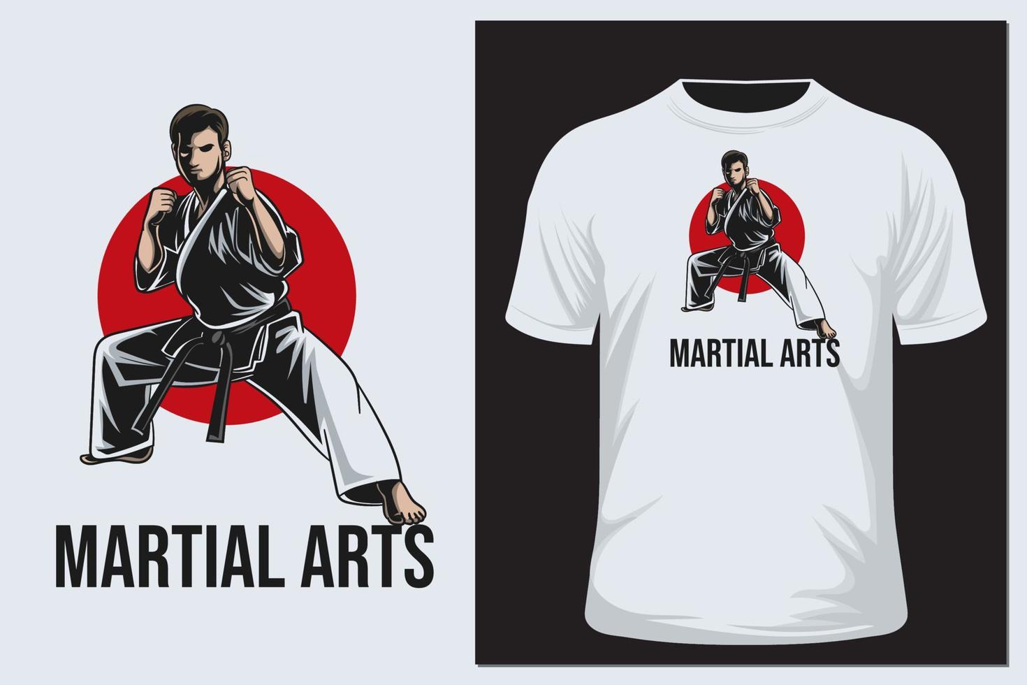 karate vectorillustratie vector