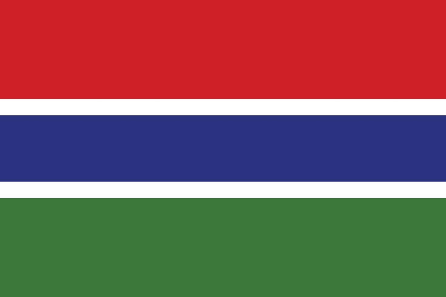vlag van Gambia vector illustratie