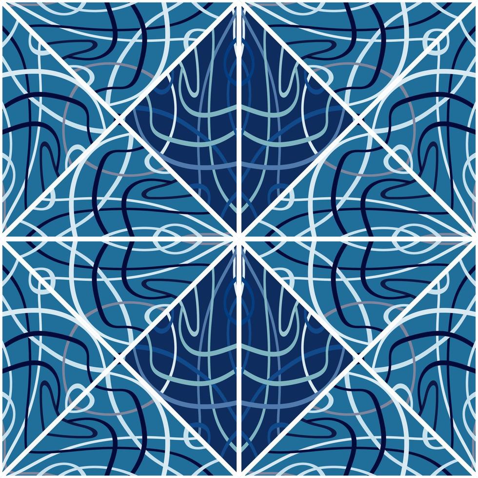 Arabisch stijl mozaïek- naadloos patroon. decoratief abstract lijnen ornament. vector