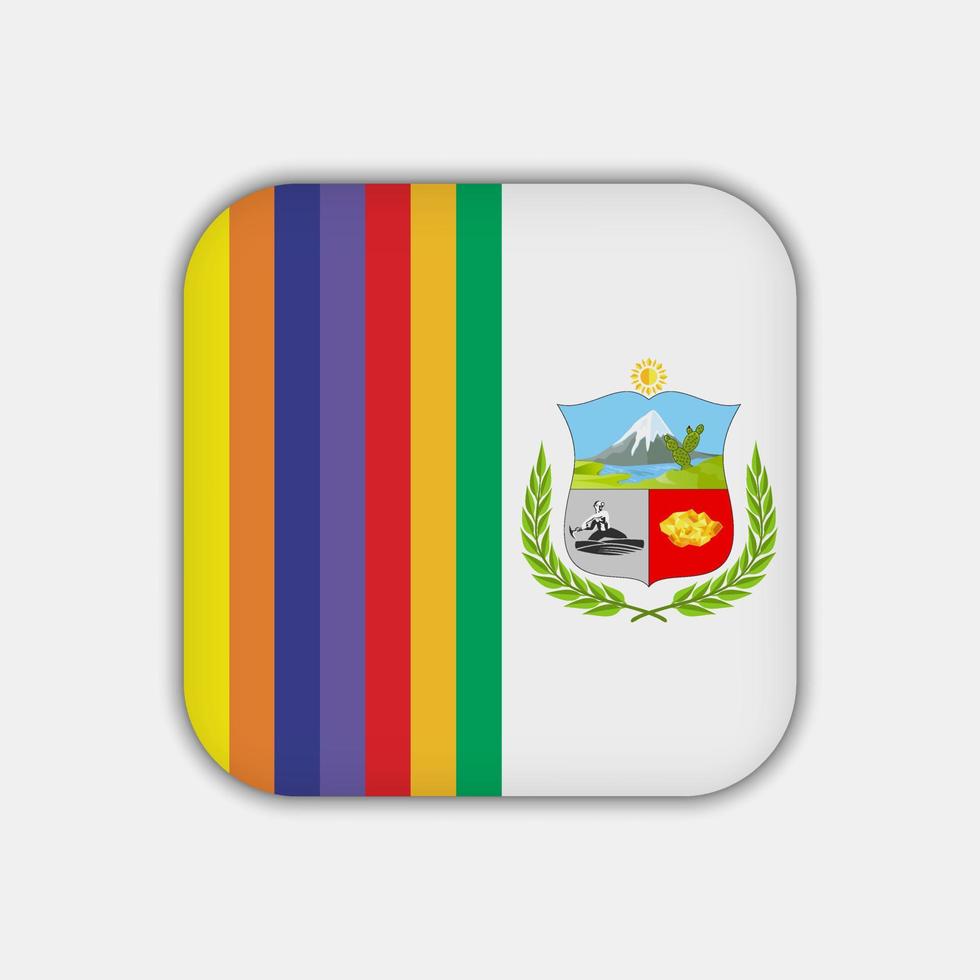 afdeling van apurima vlag. Peru. vector illustratie.