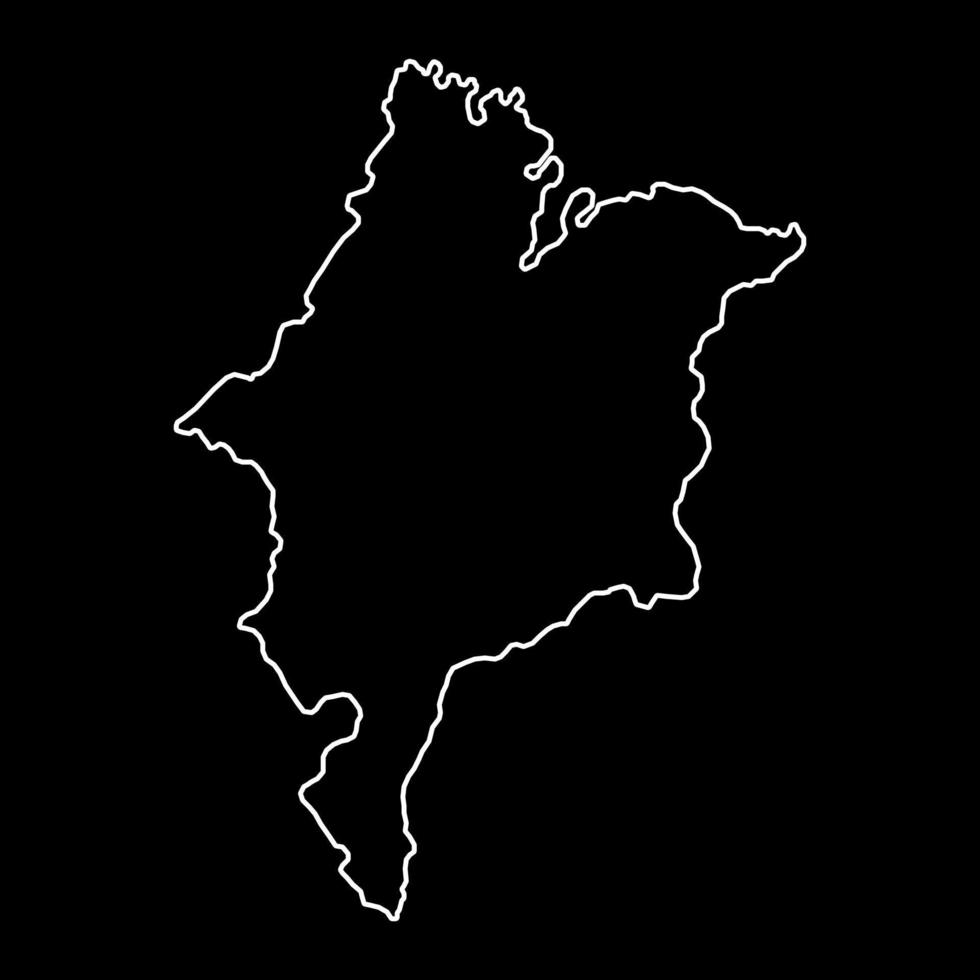 maranhao kaart, staat van Brazilië. vector illustratie.