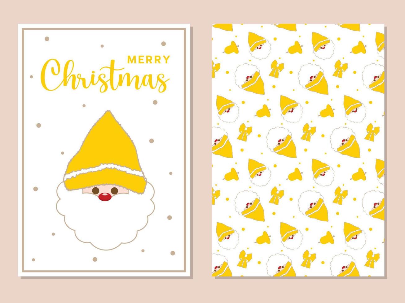 vrolijk Kerstmis geschenk kaarten en gelukkig vakantie kaarten. vector