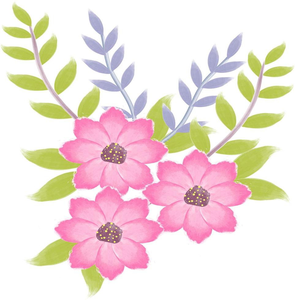 bloemen bruiloft ontwerp vector