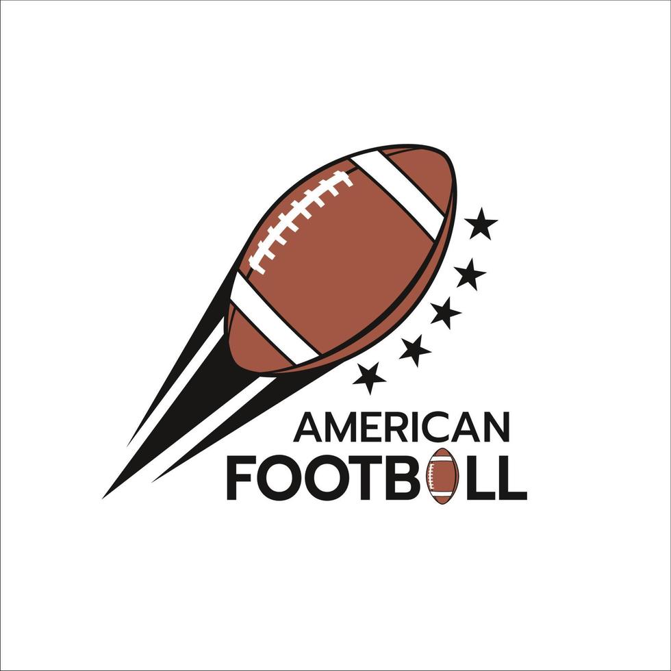 Amerikaans Amerikaans voetbal logo vector illustratie