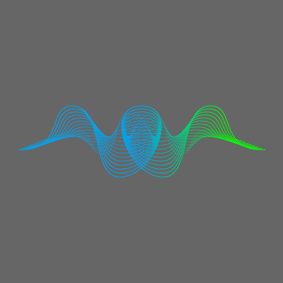 gemakkelijk en uniek reflectie lijnen aantrekkelijk geluid audio Golf cirkel beeld grafisch icoon logo ontwerp abstract concept vector voorraad. kan worden gebruikt net zo symbool verwant naar abstract of kunst