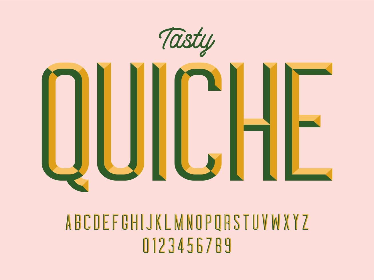 gouden beitel display lettertype vector