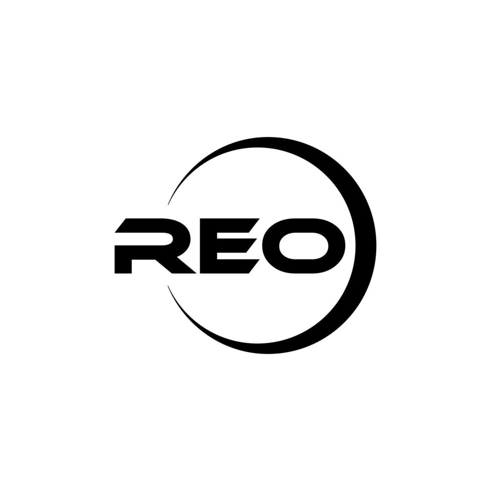 reo brief logo ontwerp in illustratie. vector logo, schoonschrift ontwerpen voor logo, poster, uitnodiging, enz.