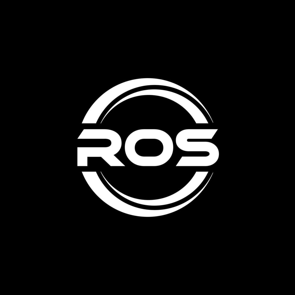 ros brief logo ontwerp in illustratie. vector logo, schoonschrift ontwerpen voor logo, poster, uitnodiging, enz.