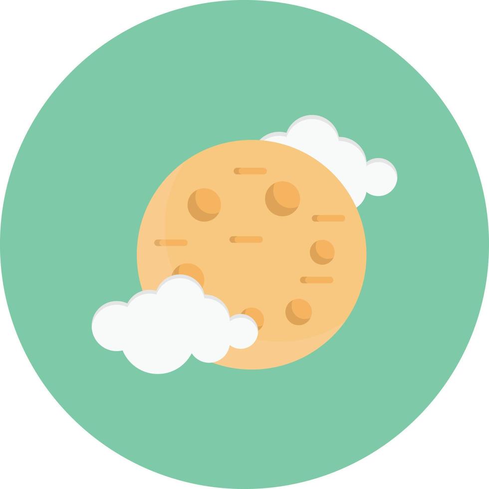 wolk maan vectorillustratie op een background.premium kwaliteit symbolen.vector iconen voor concept en grafisch ontwerp. vector