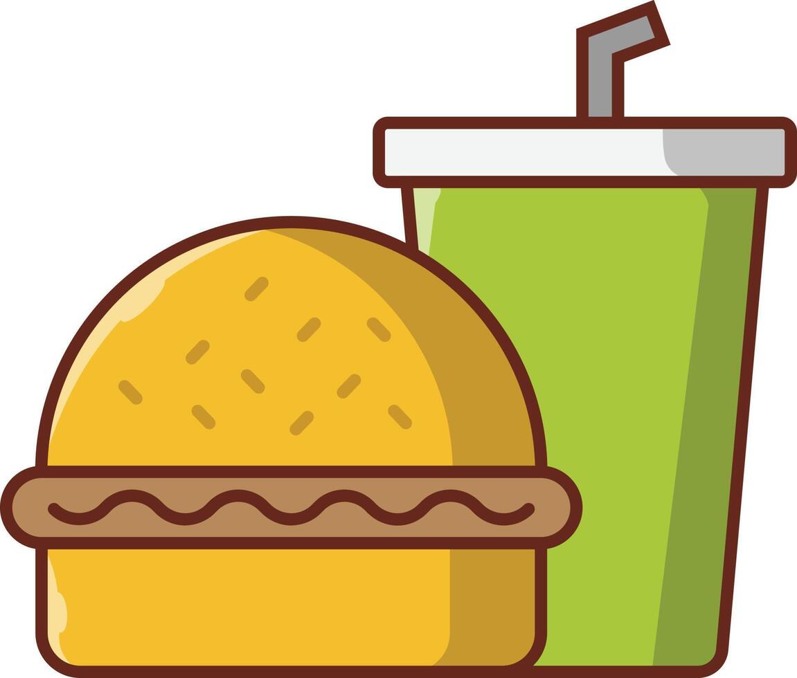 fastfood vectorillustratie op een background.premium kwaliteit symbolen.vector iconen voor concept en grafisch ontwerp. vector