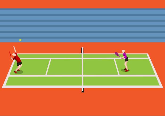 Illustratie Van Tennis Toernooi vector