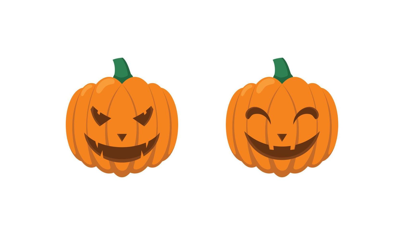 eng en gelukkig gezicht halloween pompoen vector