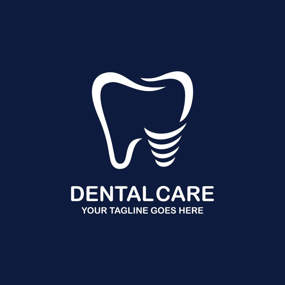 tandheelkundig zorg logo ontwerp vector illustratie. tandheelkundig logo. orthodontisch logo