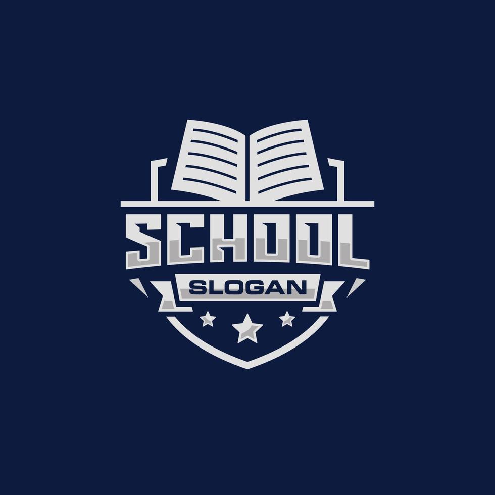 school- embleem logo ontwerp vector illustratie. onderwijs logo. Universiteit logo