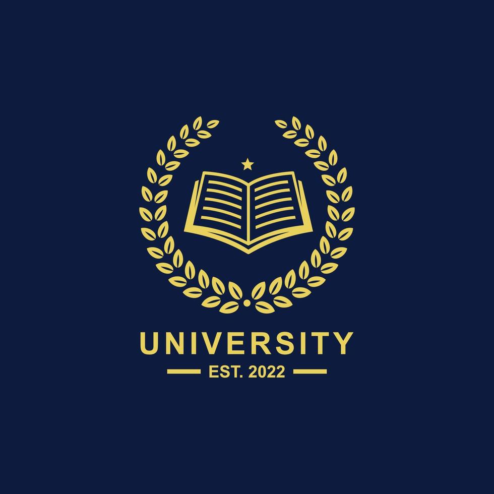 school- embleem logo ontwerp vector illustratie. onderwijs logo. Universiteit logo