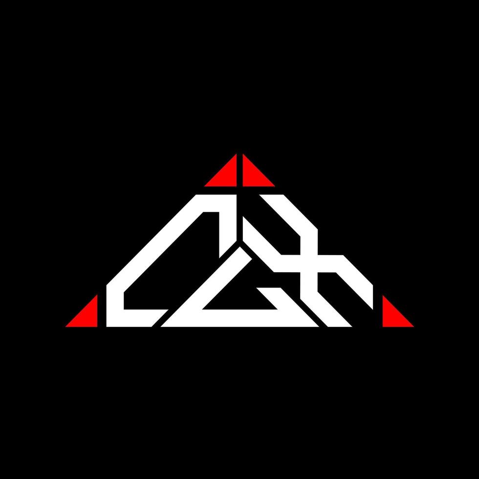 clx brief logo creatief ontwerp met vector grafisch, clx gemakkelijk en modern logo in driehoek vorm geven aan.