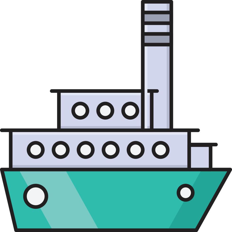 schip vectorillustratie op een background.premium kwaliteit symbolen.vector pictogrammen voor concept en grafisch ontwerp. vector