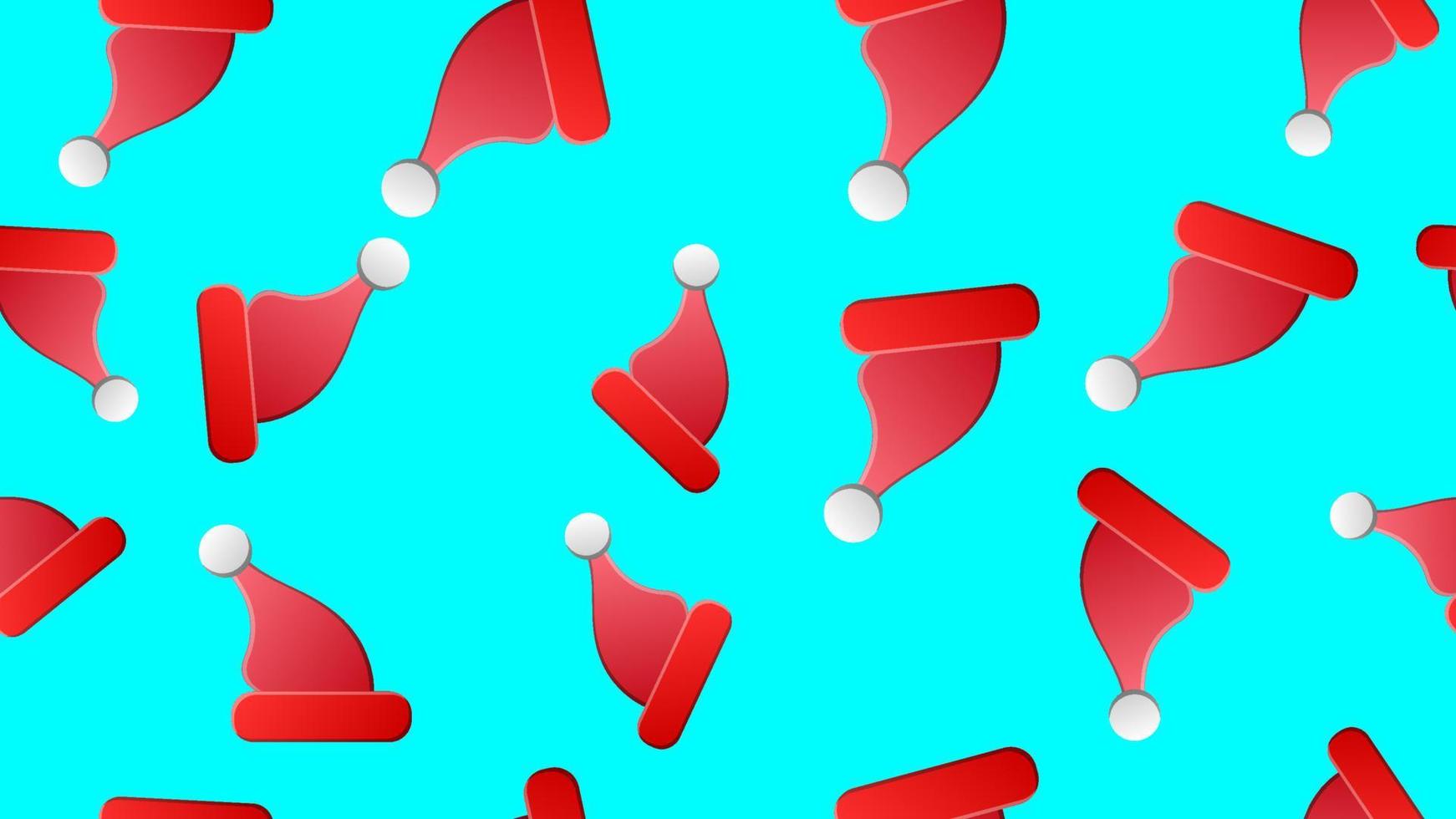 de kerstman Kerstmis hoed vector illustratie naadloos patroon