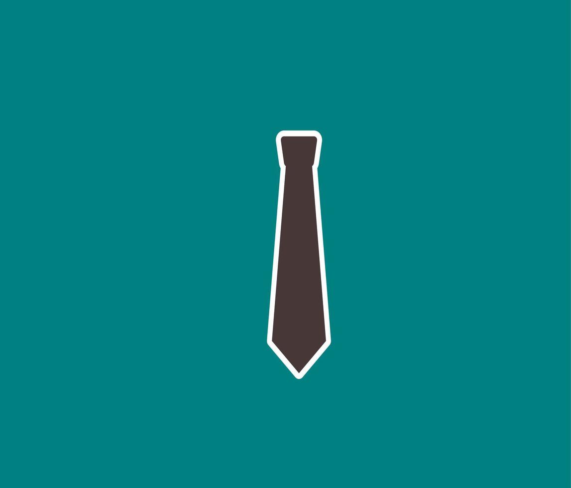 zwart stropdas sticker vector