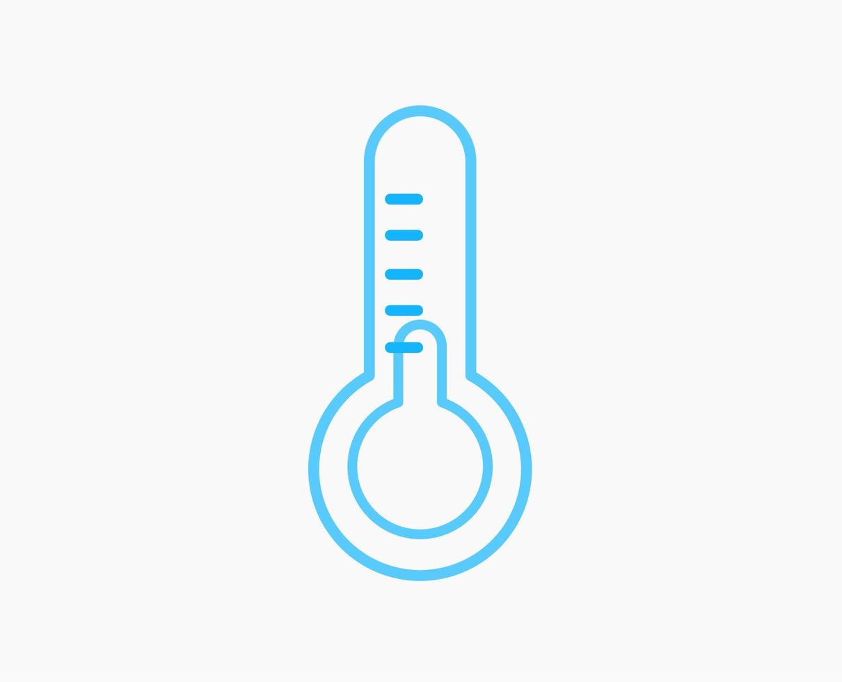 thermometer verkoudheid lijn icoon vector