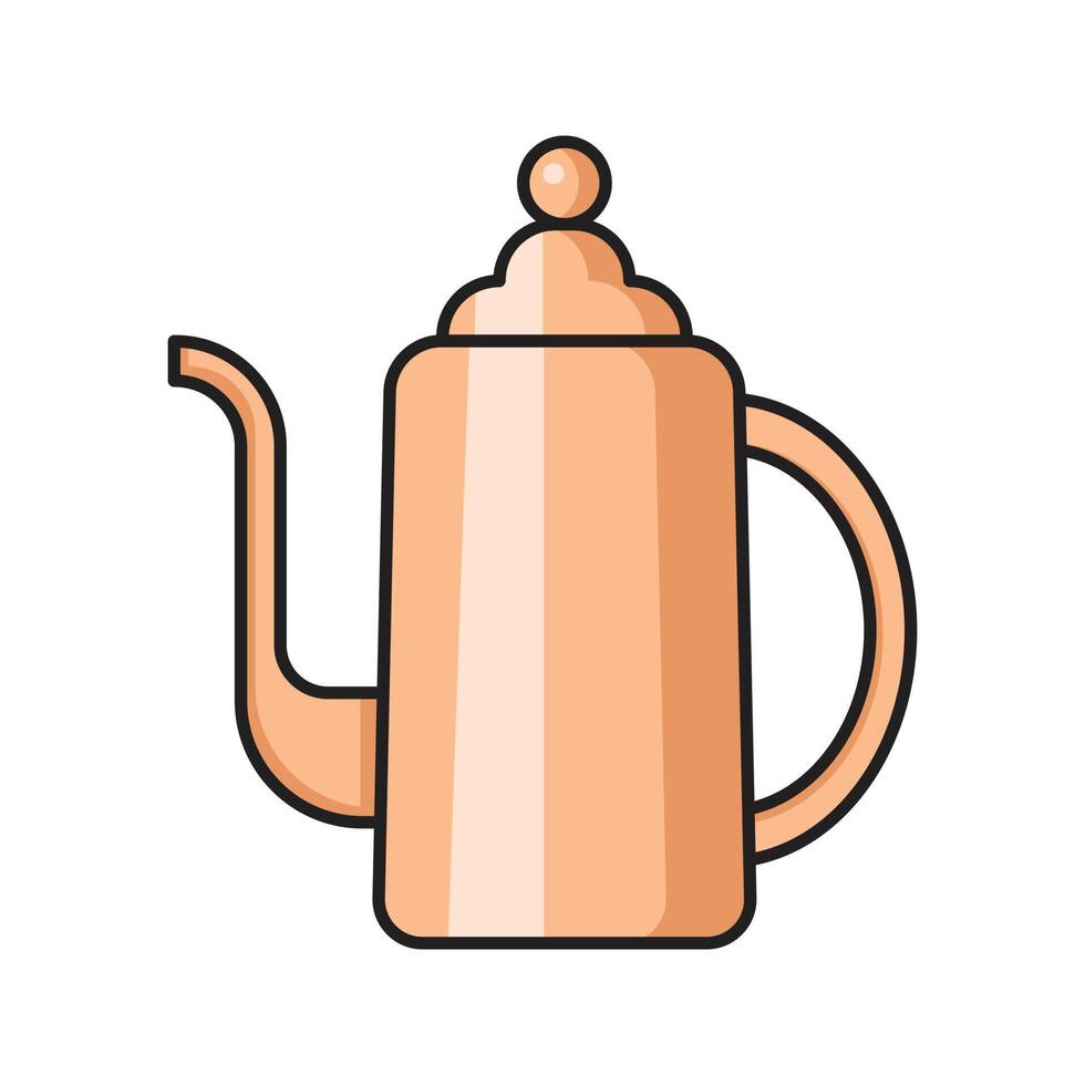 koffie waterkoker vector illustratie Aan een achtergrond.premium kwaliteit symbolen.vector pictogrammen voor concept en grafisch ontwerp.