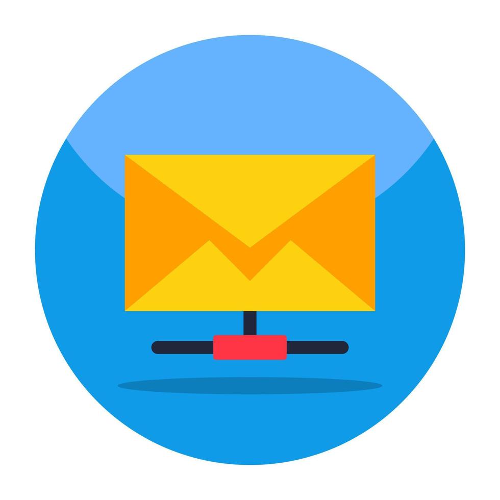 modieus ontwerp icoon van inkomend mail vector