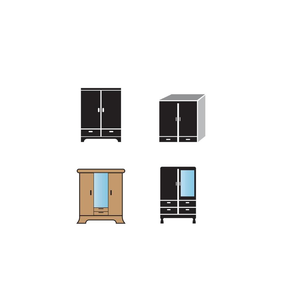 garderobe icoon logo, vector ontwerp ik